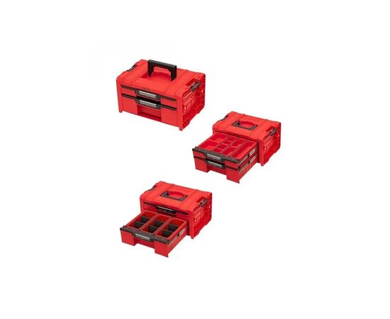 Ящик для инструментов QBRICK SYSTEM набор на платформе, 21", 525*345*885, SYSTEM PRO Drawer Workshop Set 3 Red (Z258353PG003), изображение 3