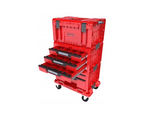 Ящик для инструментов QBRICK SYSTEM набор на платформе, 21", 525*345*885, SYSTEM PRO Drawer Workshop Set 4 Red (Z258360PG003)