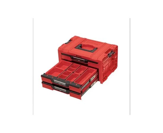Ящик для инструментов QBRICK SYSTEM набор на платформе, 21", 525*345*885, SYSTEM PRO Drawer Workshop Set 6 Red (Z260370PG003), изображение 3