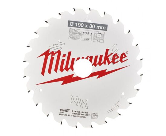 Диск пильный Milwaukee PFTE THIN KERF, 190х30х1,6мм, 16 зуб. (4932471300)