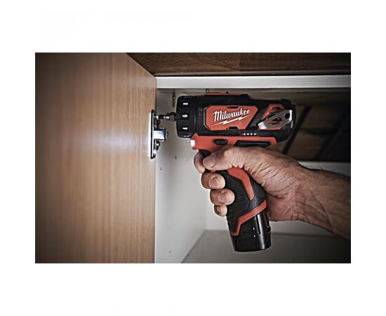 Шуруповерт Milwaukee M12 BDDXKIT-202C Li-Ion 2x2Ah, 3 насадки. (4933447836), изображение 7