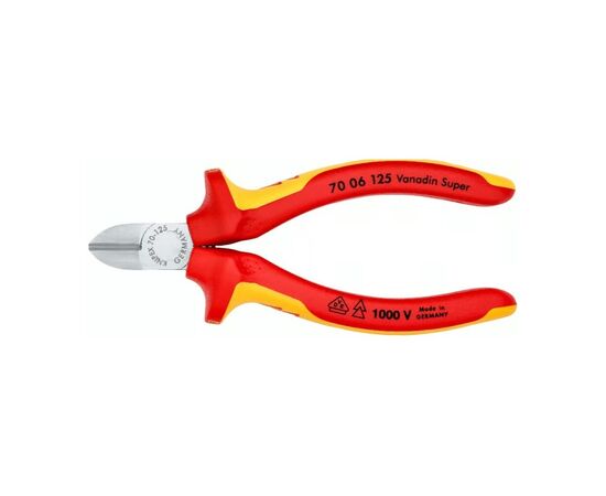 Кусачки KNIPEX боковые 70 06 125 (70 06 125), изображение 3
