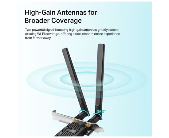 Сетевая карта Wi-Fi TP-Link ARCHER-TX20E, изображение 4