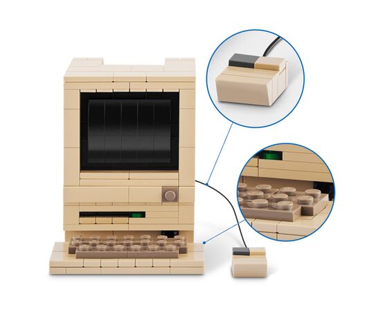 Конструктор Max в капсуле Retro S1 – Компьютер Макинтош (83185AGQ8), изображение 2