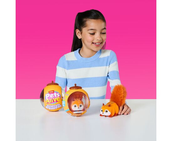 Інтерактивна іграшка Pets & Robo Alive Pets alive S1 Білочка помаранчевий (9565A), зображення 4