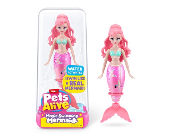 Интерактивная игрушка Pets & Robo Alive Pets Alive S1 – Волшебная русалочка Розовая звезда (9567A)