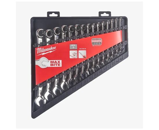 Ключ Milwaukee рожково-накидной MAX BITE 15шт (4932464258), изображение 3