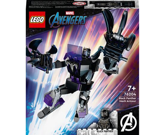 Конструктор LEGO Super Heroes Marvel Черная Пантера: робот 125 деталей (76204)