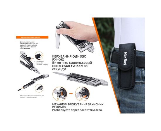 Мультитул NexTool Wrench W4 (NE20362A), изображение 10