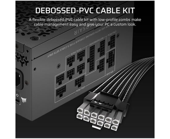 Блок питания Corsair 1000W RM1000x Shift ATX 3.1 (CP-9020300-EU), изображение 7