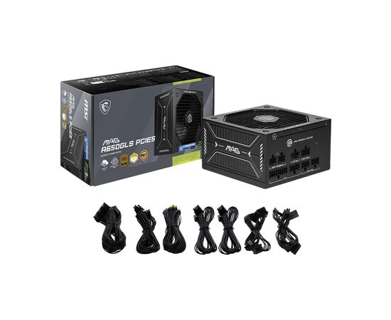 Блок питания MSI 650W MAG A650GLS PCIE5 (MAG A650GLS PCIE5), изображение 5