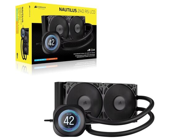 Система жидкостного охлаждения Corsair Nautilus 240 RS LCD (CW-9061031-WW), изображение 2