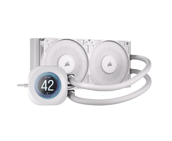 Система жидкостного охлаждения Corsair Nautilus 240 RS LCD White (CW-9061032-WW)