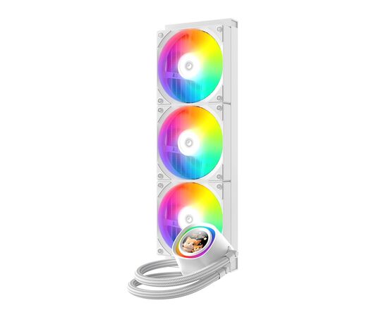 Система жидкостного охлаждения ID-Cooling FX360 LCD WHITE, изображение 2