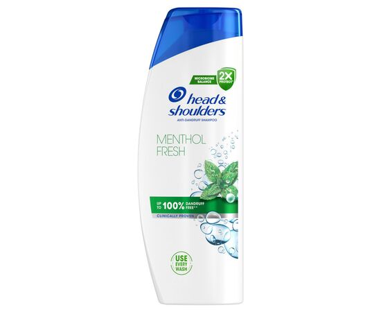Шампунь Head & Shoulders Свіжість ментолу Проти лупи 400 мл (5011321336094), зображення 2