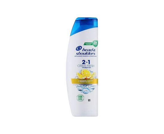 Шампунь Head & Shoulders 2 в 1 Против перхоти Цитрусовая свежесть 330 мл (8700216304733)