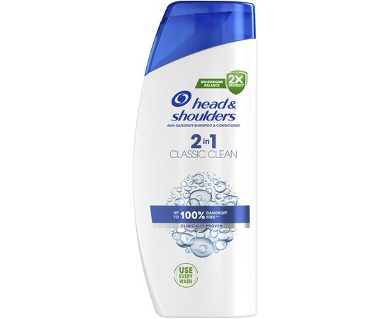 Шампунь Head & Shoulders 2 в 1 Проти лупи Основний догляд 625 мл (8700216304948)