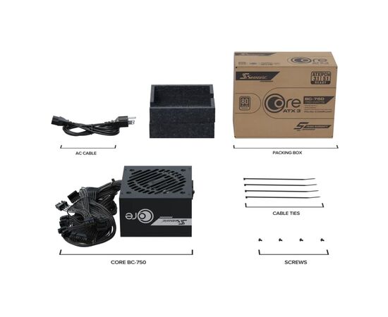 Блок питания Seasonic 750W (CORE BC-750 ATX31), изображение 13