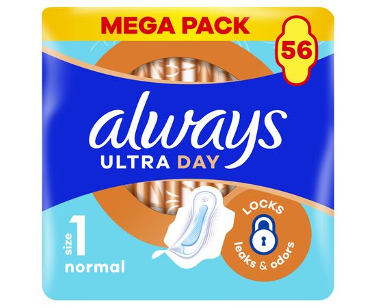 Гігієнічні прокладки Always Ultra Normal (Розмір 1) 56 шт. (8700216450348)