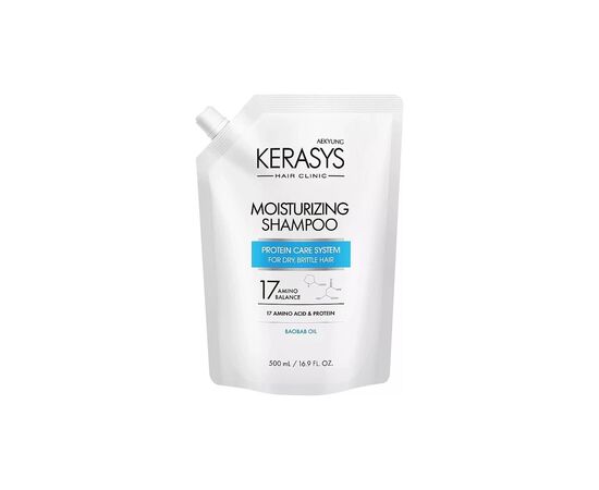 Шампунь KeraSys Hair Clinic Moisturizing Shampoo Дой-пак 500 мл (8801046900703)