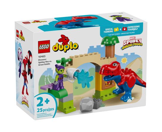 Конструктор LEGO DUPLO Marvel Динозавр Spidey-Rex проти Зеленого Гобліна (10463)