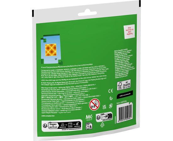 Конструктор LEGO recruitment Minecraft Конфликт у костра Алекса (30732-), изображение 3