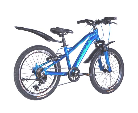 Велосипед Formula 20" BLACKWOOD Vbr FR рама-11" AL 2026 синій з зеленим (OPS-FR-20-107), зображення 3