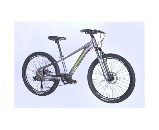 Велосипед Formula 24" ZEPHYR 3.0 DD CS рама-12" AL 2026 сірий з зеленим (OPS-FR-24-447), изображение 2