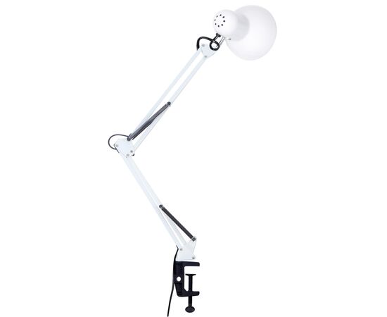 Настольная лампа Євросвітло Ridy-027 E27 зі струбциною біла, изображение 2