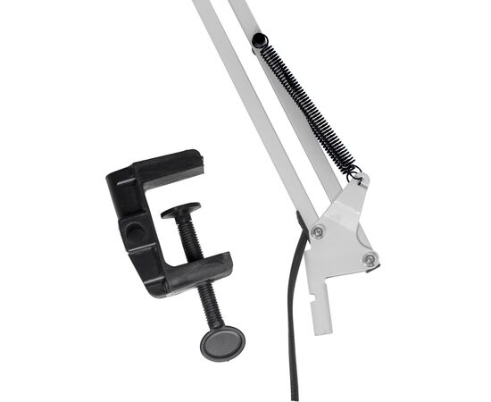 Настольная лампа Євросвітло Ridy-027 E27 зі струбциною біла, изображение 4