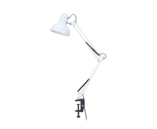 Настольная лампа Євросвітло Ridy-027 E27 зі струбциною біла