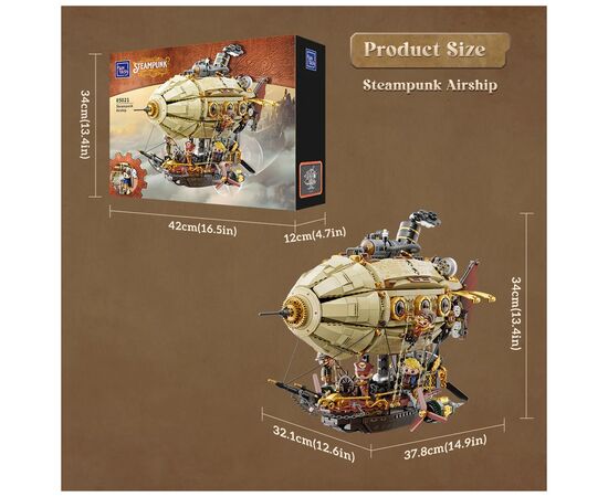Конструктор Pantasy Original Дирижабль Steampunk (85021), изображение 7