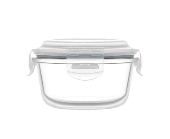 Пищевой контейнер Ardesto Gemini круглий, 0.24л, боросилікатне скло, прозорий (AR1224BRD), изображение 5