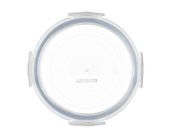 Пищевой контейнер Ardesto Gemini круглий, 0.4л, боросилікатне скло, прозорий (AR1240BRD), изображение 4