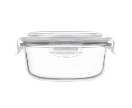 Пищевой контейнер Ardesto Gemini круглий, 0.62л, боросилікатне скло, прозорий (AR1262BRD), изображение 5