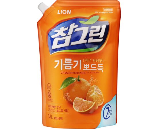 Засіб для ручного миття посуду Lion Cheonhyehyang Японський мандарин Запасний блок 1.2 л (8806325629306)
