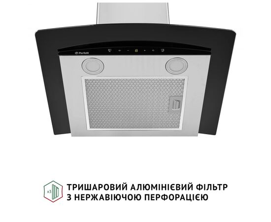 Вытяжка кухонная Perfelli GRASSI 6PWX INOX, изображение 6