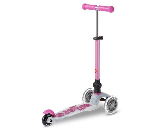 Самокат Micro Mini Deluxe складний серії Foldable Orion Glow LED" Рожевий" (MMD373), изображение 3