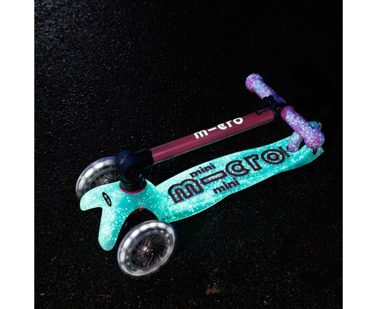 Самокат Micro Mini Deluxe складний серії Foldable Orion Glow LED" Рожевий" (MMD373), изображение 7