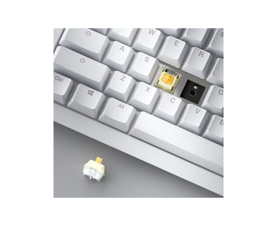 Клавиатура Ducky One X Magnetic Switch Wireless UA White (ON2408AST3-DAUSPDOECL2WW1), изображение 4