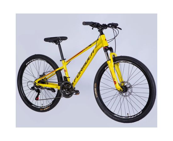 Велосипед Formula 26" MOTION DD FR рама-13" AL 2026 жовтий з чорним (OPS-FR-26-811), изображение 2