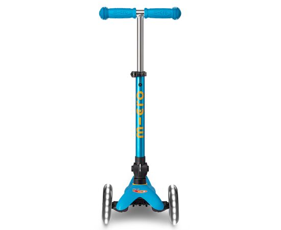 Самокат Micro Mini Deluxe Foldable LED" складний Блакитний океан" (MMD200), изображение 5