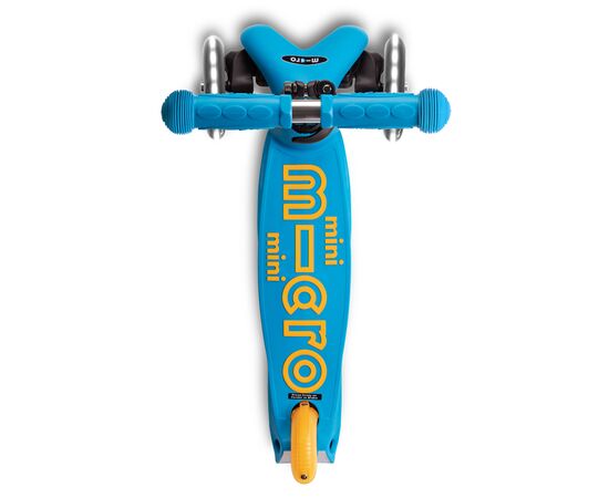 Самокат Micro Mini Deluxe Foldable LED" складний Блакитний океан" (MMD200), изображение 6
