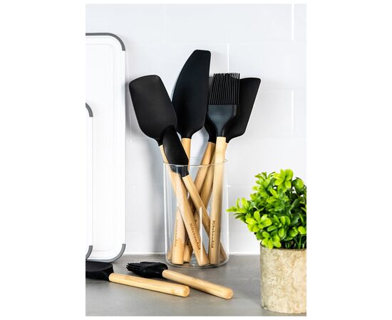 Лопатка кухонная KitchenAid Classic для тіста 30 см чорний (KQG631OHOBE), изображение 5