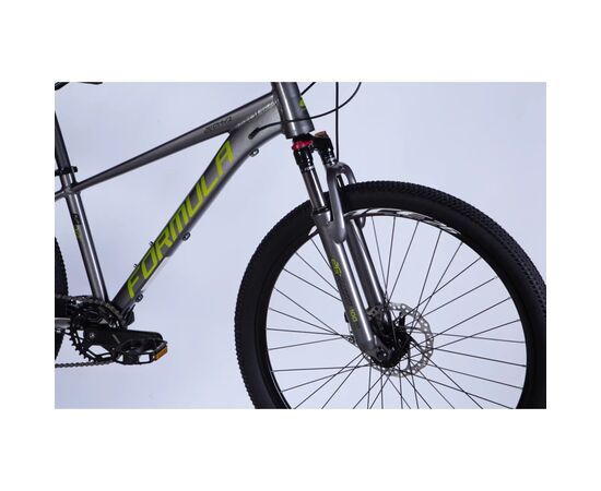 Велосипед Formula 26" ZEPHYR 3.0 DD CS рама-14" AL 2026 сірий з зеленим (OPS-FR-26-814), изображение 4
