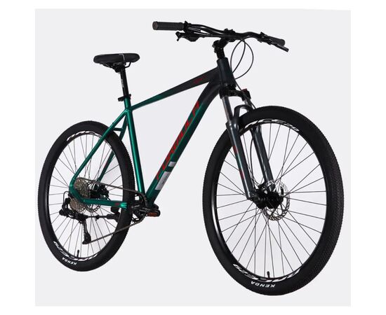 Велосипед Formula 29" ZEPHYR 1.0 HDD рама-21" AL 2026 темно-сріблястий з зеленим (OPS-FR-29-453), изображение 2