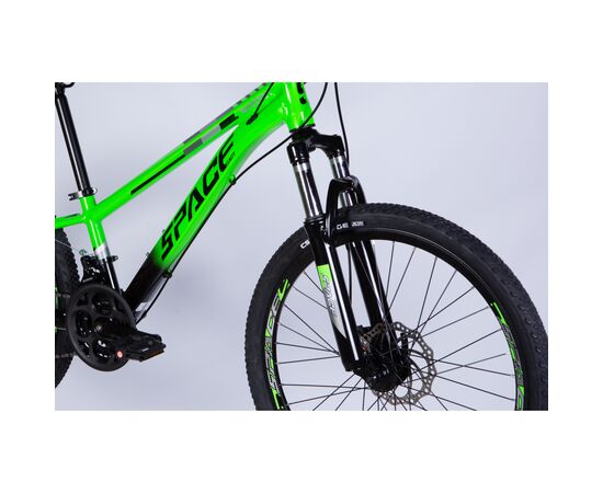 Велосипед Space 24" MERCURY DD FR рама-11" AL 2026 зелено-чорний (OPS-SP-24-063), изображение 4