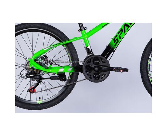 Велосипед Space 24" MERCURY DD FR рама-11" AL 2026 зелено-чорний (OPS-SP-24-063), изображение 5