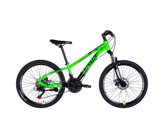 Велосипед Space 24" MERCURY DD FR рама-11" AL 2026 зелено-чорний (OPS-SP-24-063)