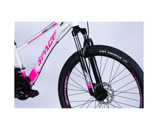 Велосипед Space 26" MERCURY DD FR рама-13" AL 2026 біло-рожевий (OPS-SP-26-085), изображение 4